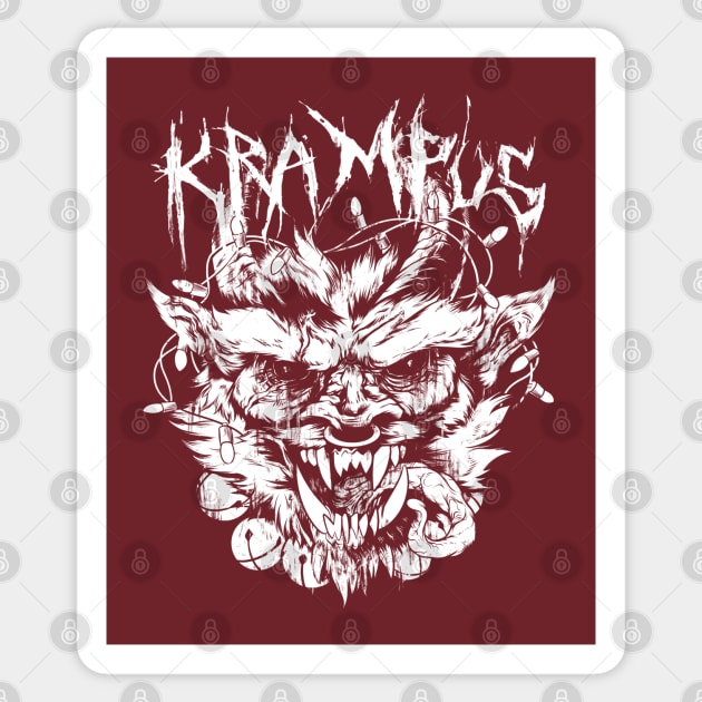 Krampus Sticker by jpowersart